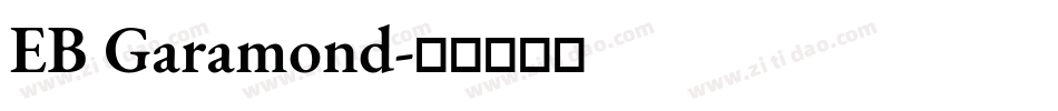 EB Garamond字体转换